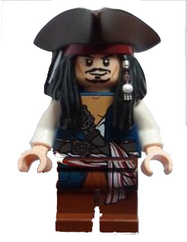 Captain Jack Sparrow with Tricorne and Blue Vest (30133)