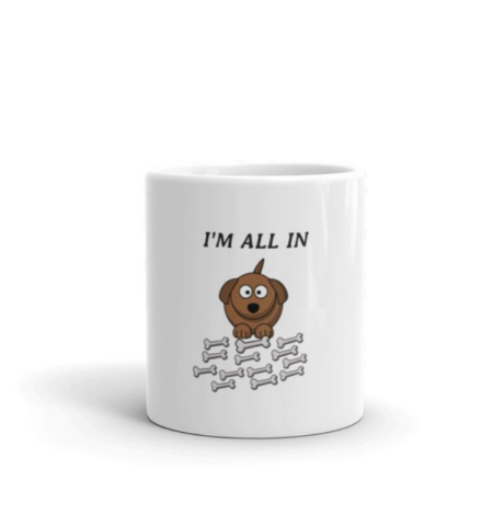 Cute Dog Poker 11 oz Mug