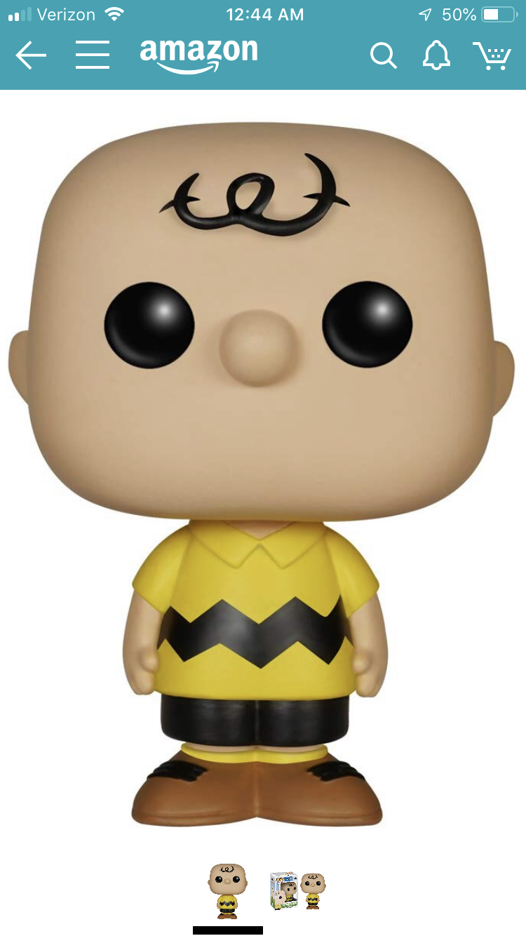 Funko Pop Charlie Brown Peanuts Box Has Shelf Wear Plush Island