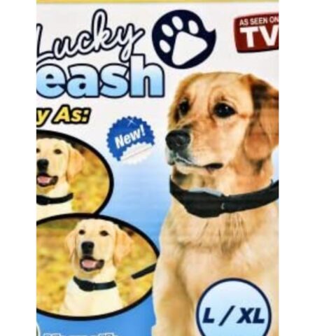 Lucky Leash 2n1 Retractable Leash & Collar- Large/X-Large