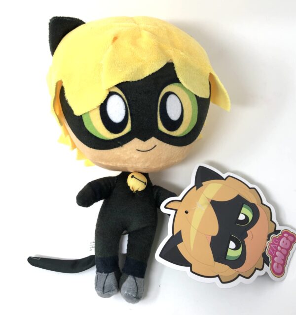 Miraculous Ladybug Zag Chibis –  Cat Noir Plush Toy 8”